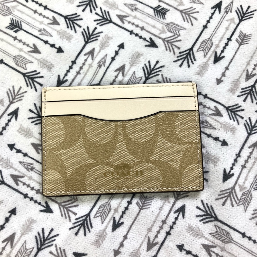 Coach | Signature Flat Card Case
